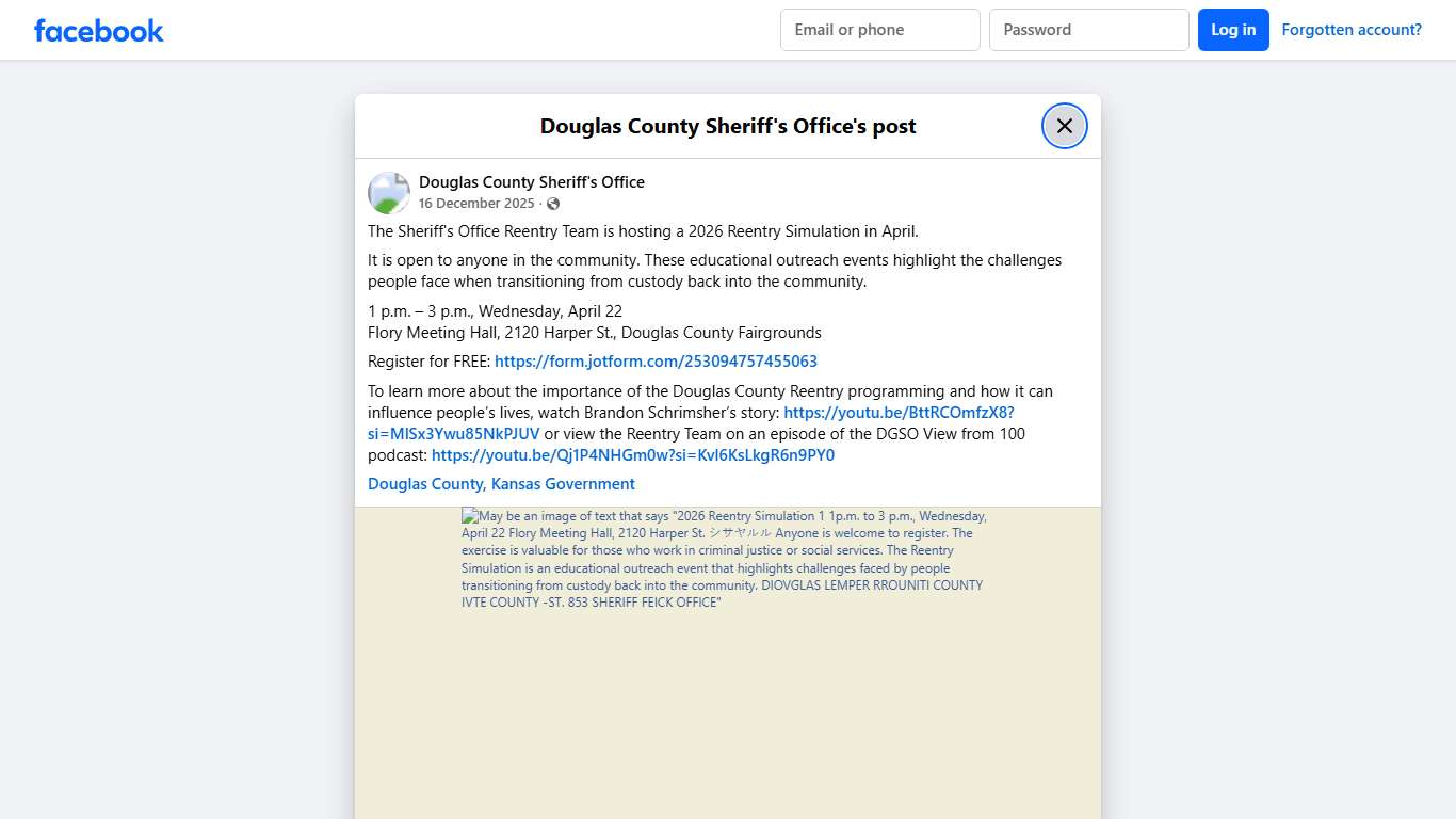 The Sheriff's Office... - Douglas County Sheriff's Office Facebook